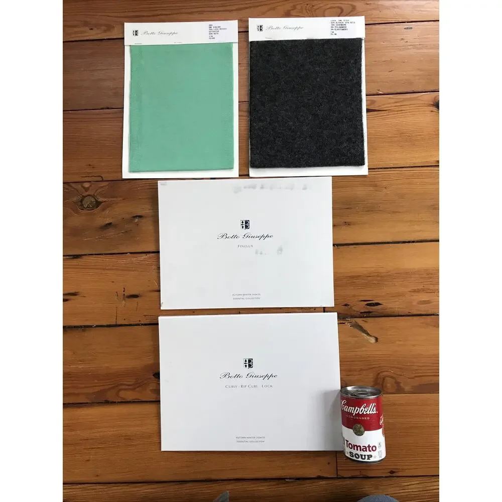 Set Lot 4 Botto Giuseppe 2024 Seasonal Fabric Wool Designer Italy Samples Books
